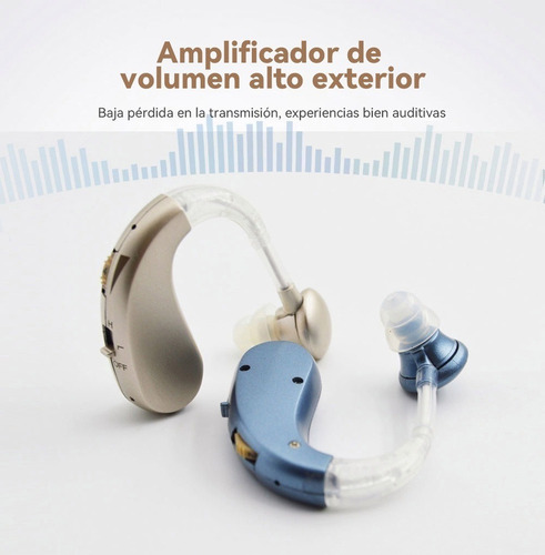 Auriculares Retroauriculares Recargables E Invisibles, 2 Pie