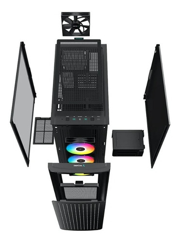 Gabinete Deepcool Ck560 Alto Flujo De Aire 4 Coolers 3 Argb