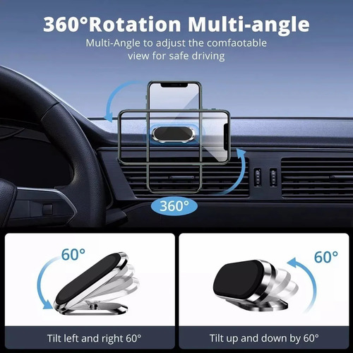Lote 10pz Soporte Magnético Para Celular Auto Hogar Oficina