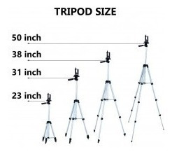 Tripode Para Camara O Celular De 50 PuLG + Base Celular