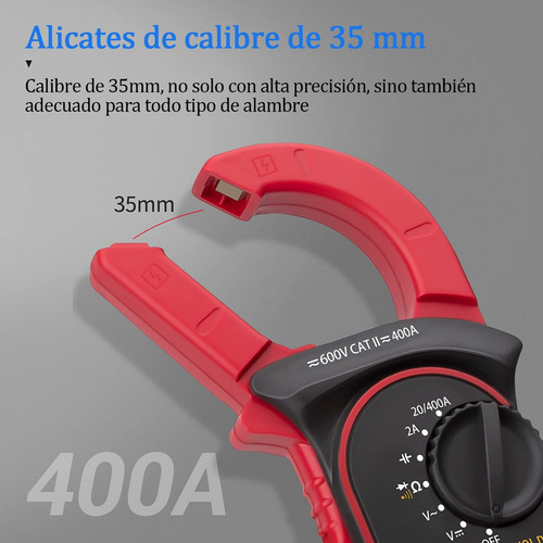 Multimetro Lcd Digital De Pinza Portátil Ac/dc,200v,600a