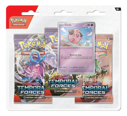 Pokemon - Tcg - Temporal Forces 3 Booster Blister - Nuevo!