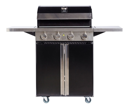 Parrilla Gas Bbq Grill Q4 Patagonia Black 4 Quemadores