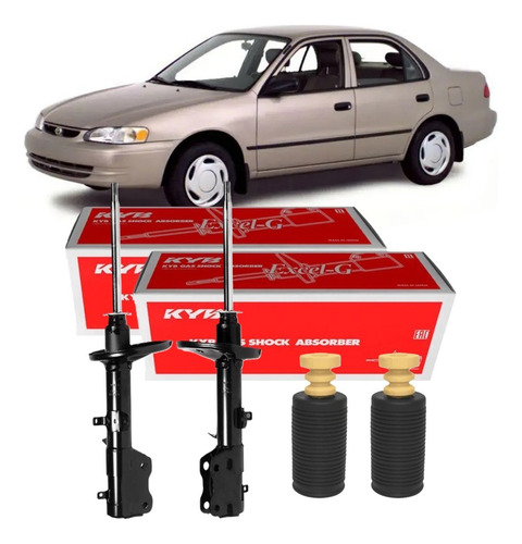 Amortecedor Traseiro Toyota Corolla 1999 2000 2001 2002+ Kit