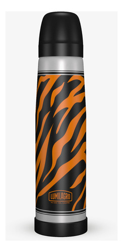 Termo De Acero Luminox Animal Print Color Tigre