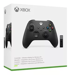Control joystick inalámbrico Microsoft Xbox Xbox Series X|S Controller + Wireless adapter for Windows 10 carbon black