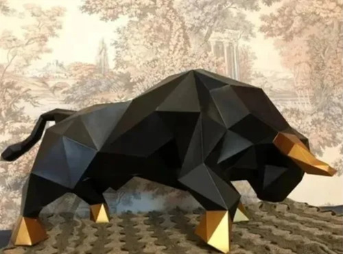 Toro Corneando Para Armar En Papel Papercraft Papiroflexia