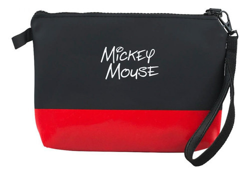 Necessaire Retangular Mickey Assinatura 15x3x21cm - Disney