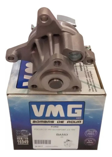 Bomba De Agua Vmg Ford Ecosport Kinetic 2.0 16v Duratec