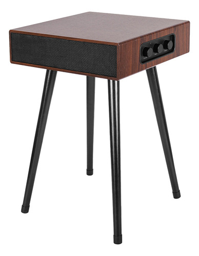 Bocina Bluetooth Rombica Mesa Multifuncional Altavoz Marrón Oscuro