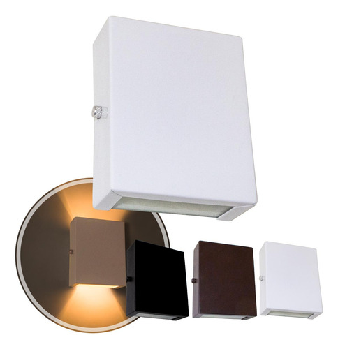 Arandela Slim 2 Focos Parede Muro Interna Externa St1597