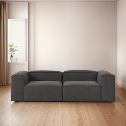 Sala Modular Loveseat Sillón Latt Moderna Lino Soft Minimali