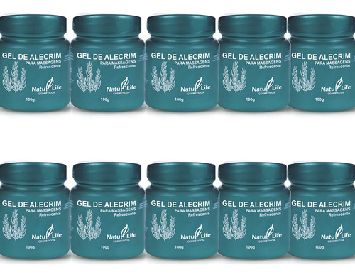 Gel De Alecrim Natulife (kit Com 10 Unidades)