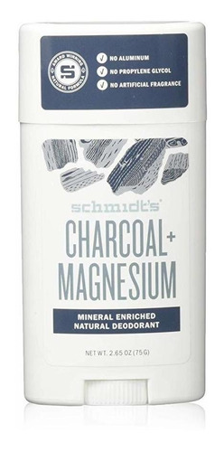 De Schmidt Desodorante Natural Barra De Carboncillo + Magnes