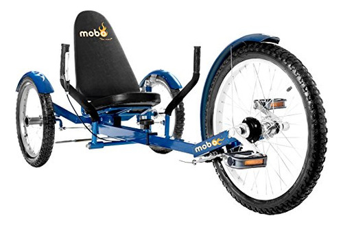 Mobo Cruiser Triton Pro - Trike Reclinado Para Adultos Pedal De Bicicleta De 3 Ruedas. 16 Pulgadas. Triciclo Adaptable Para Adolescentes Y Personas Mayores