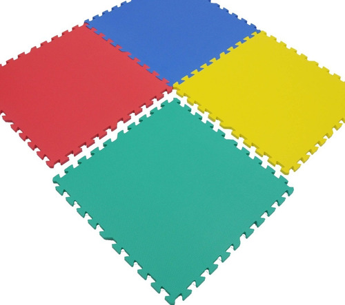 Imagen 6 de 6 de Piso Goma Eva Encastrable 50x50 Cm 11,5mm P Blanda Gimnasio