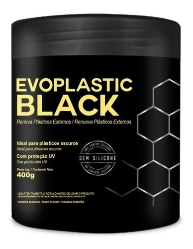 Renovador De Plásticos Externos Evox Evoplastic Black -400 