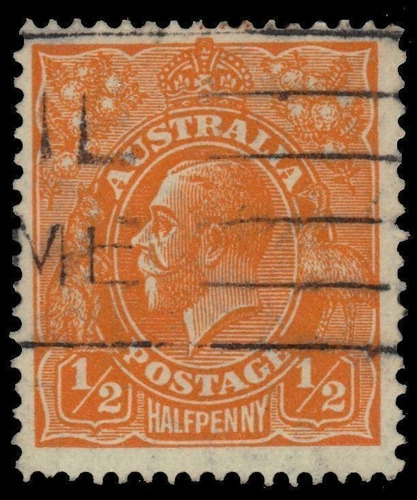 Imagen 1 de 1 de Estampillas Australia 1915/23 - Jorge V / Marca Agua 11