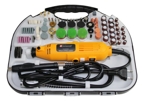 Micro Retífica 500w Com Chicote E 210 Acessórios Knakasaki