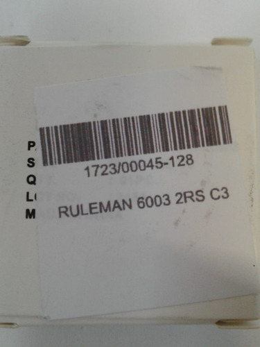 Ruleman Rodamiento 6003 Mahli 2 Tapas Centro Motos