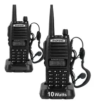 Comprar Kit X 2 Handy Baofeng Uv82 Walkie Talkie Vhf Uhf 10watts Bandas De Frecuencia Uhf-vhf Color Negro