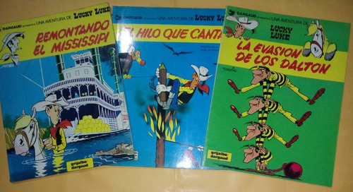 3 Lucky Luke: Hilo Que Canta, Los Dalton, Mississipi. $1000