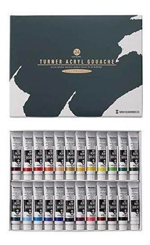 Turner Acrylic Gouache 24 Colors Set School (japan Import) B