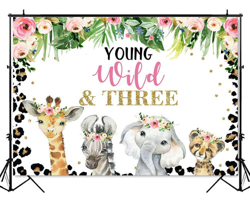Mocsicka Young Wild Y Three Telón De Fondo Para Niñas Con Te
