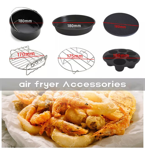 A- Kit De Accesorios De Freidora De Aire De Calidad Fina Ace