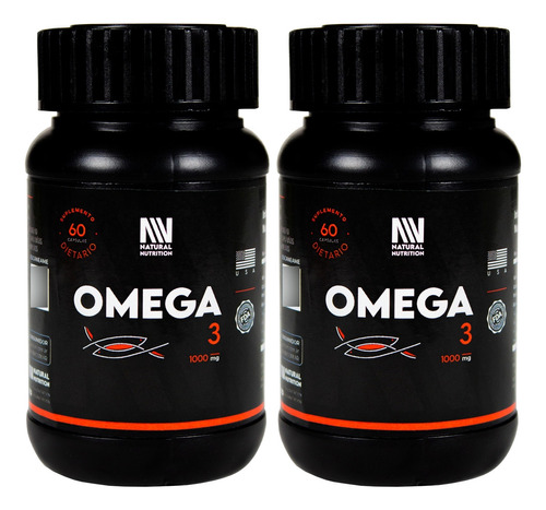 Natural Nutrition X2 Omega 3 Suplemento Aceite Pescado 60c