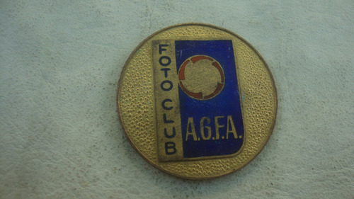 Antigua Medalla Foto Club A.g.f.a. Enlozada 4 X 1,5mm