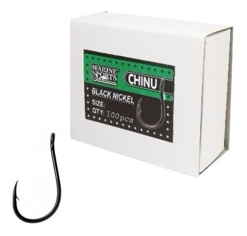 Anzol Marine Sports Chinu N°4 (1,7cm) Anzol Black - 100p