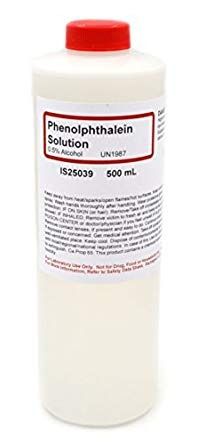 Solución De Fenolftaleína, Alcohólicos, De 0,5%, 500 Ml - Th