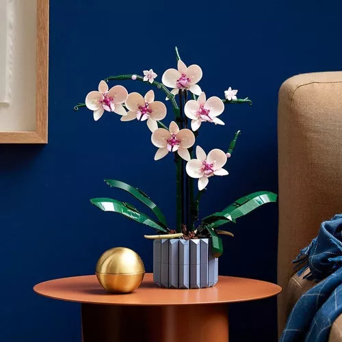 Juego De Construcción Bouquet Ramo De Orquídeas 608 Pcs