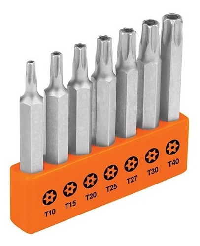 Puntas Atornillador Torx Juego.7pcs (t10 Al T40) - Lintax