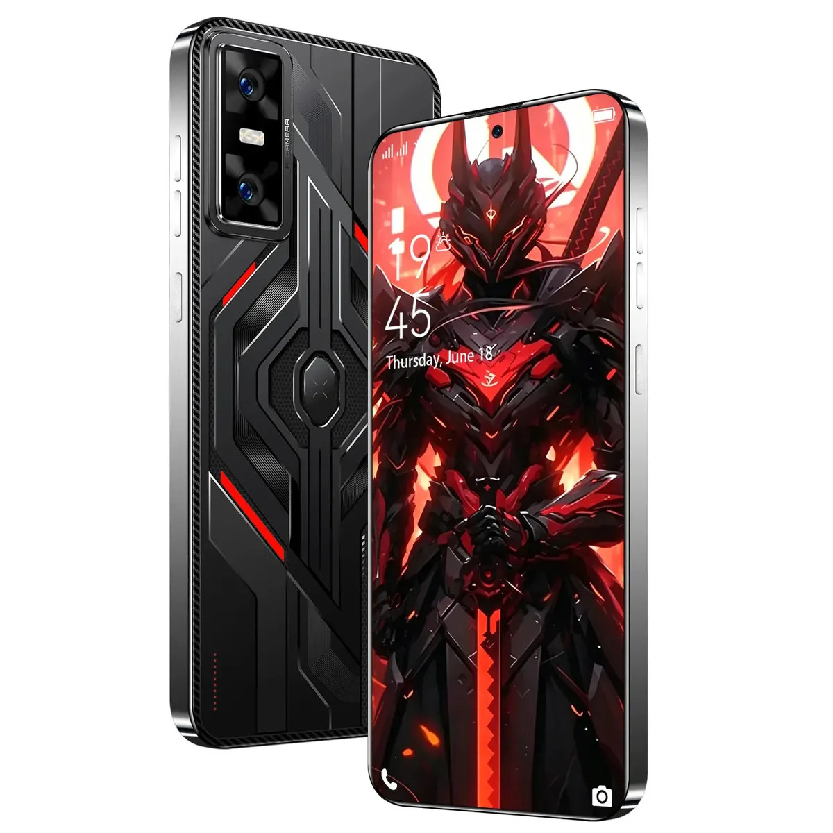 Celular Smartphone 5G 16GB+512GB Dimensity 9200 Android 16 Octa Core Tela 6,82 3840x2160 Câmera Traseira 108MP + Frontal 32MP Bateria 8000mAh Dual SIM GPS Bluetooth 5.4 Preto
