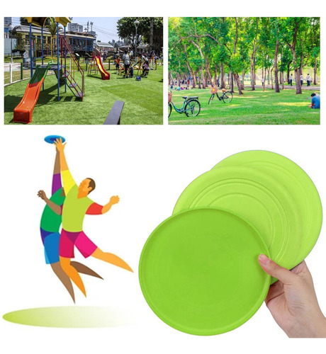 Frisbee Para Todas Las Edades, Mxygn-004, 4 Pzas, Discos Vol Color Verde