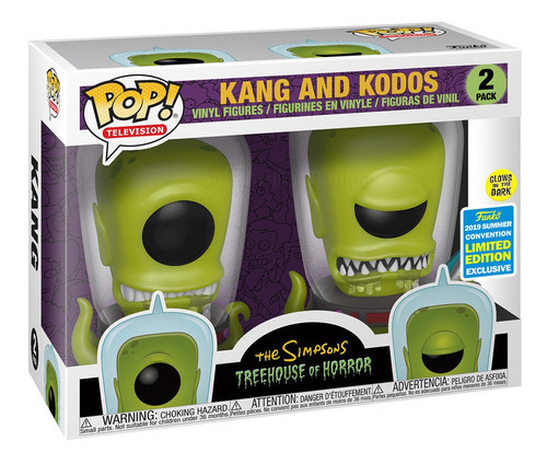 Los Simpsons Funko Kang And Kodos Glow In The Dark Sdcc2019