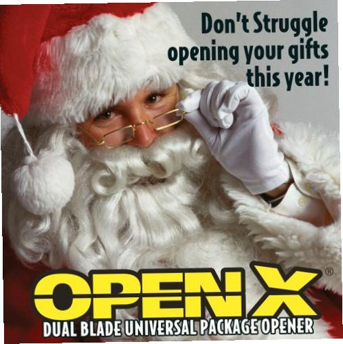 Abridor de pacotes universal Openx Dual Blade Cor Amarillo