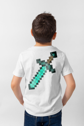 Minecraft Espada De Diamante - Polo Para Niños