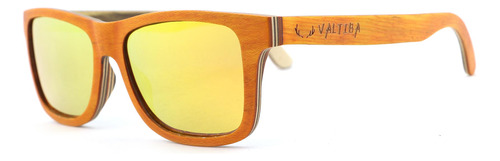 Lentes De Sol Polarizadas Espejo, Unisex Valtiba - Naranja