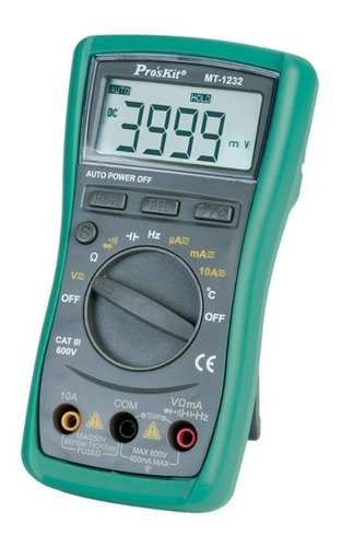 Multimetro Tester Proskit Mt-1232 Autorango Profesional Temp