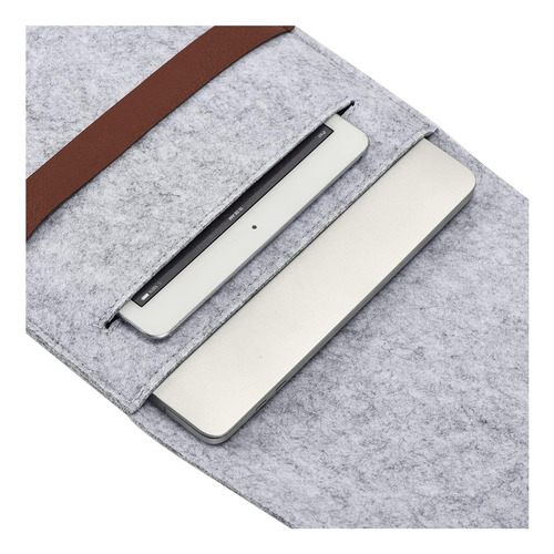 Luohange Funda Protectora Vertical Para Macbook Pro De 15 De Gris Claro.