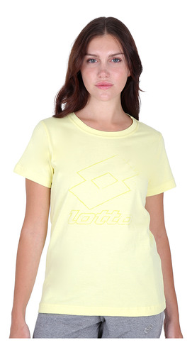 Remera Urbana Lotto Smart Mujer En Amarillo