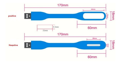 Lámpara Led Flexible Con Usb De 3 Colores Para Pc