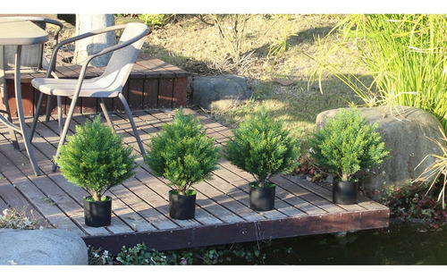 Árbol De Bolas Arbusto Pequeño Artificial De 60 Cm Anti-uv
