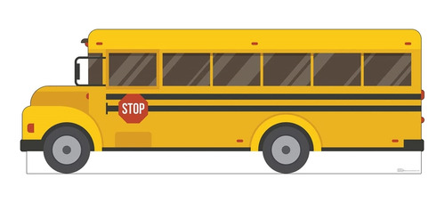 Fondo Decorativo De Cartón Para Autobús Escolar