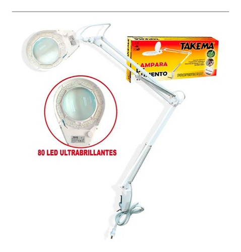 Lupa Con Lámpara 80 Led Articulada - Takema Zd-129a