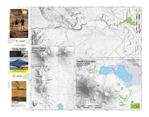 Imagen 2 de 4 de Mapa Topográfico: San Pedro De Atacama / Volcanes