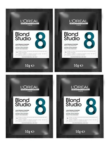 Kit Decolorante L'Oréal  Blond studio L'Oreal tono polvo x 50g